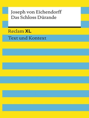 cover image of Das Schloss Dürande. Textausgabe mit Kommentar und Materialien